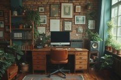 Minimalist Design with Desk &amp; Frame Product Image 1