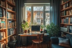 Interior Home living Room with Frames &amp; Vases Product Image 1