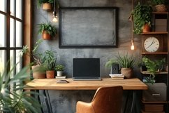 Minimalist Design with Desk &amp; Frame Product Image 1