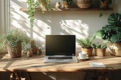 Interior Home living Room with laptop on the table Product Image 1