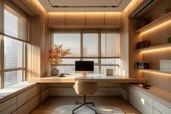 Minimalist Design with Desk &amp; Frame Product Image 1