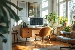 Interior Home living Room with Frames &amp; Vases Product Image 1