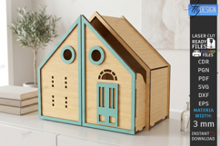 3D House Organizers Laser Cut Bundle | Storage Boxes | CNC Product Image 16