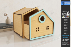 3D House Organizers Laser Cut Bundle | Storage Boxes | CNC Product Image 17