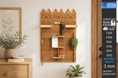 Home Organizer Key Holder Rack Laser Cut Bundle | Wall Decor Product Image 9