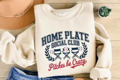 Home Plate Social Club PNG, Baseball Mom PNG, Baseball PNG Product Image 2