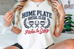 Home Plate Social Club PNG, Baseball Mom PNG, Baseball PNG Product Image 3