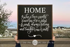 Home Is Where Love Resides SVG Farmhouse Sign svg Product Image 1