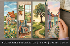 Home bookmarks printable sublimation bookmark design Product Image 1