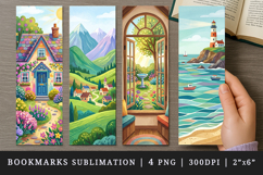 Home bookmarks printable sublimation bookmark design Product Image 1