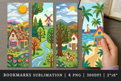 Home bookmarks printable sublimation bookmark design Product Image 1