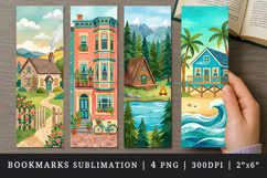 Home bookmarks printable sublimation bookmark design Product Image 1