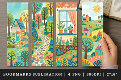 Home bookmarks printable sublimation bookmark design Product Image 1