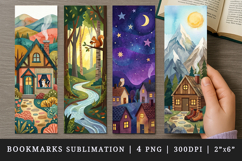 Home bookmarks printable sublimation bookmark design Product Image 1