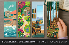 Home bookmarks printable sublimation bookmark design Product Image 1