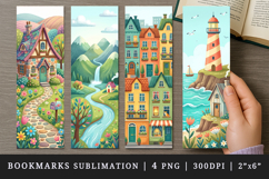 Home bookmarks printable sublimation bookmark design Product Image 1