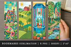 Home bookmarks printable sublimation bookmark design Product Image 1