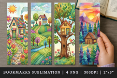 Home bookmarks printable sublimation bookmark design Product Image 1