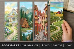 Home bookmarks printable sublimation bookmark design Product Image 1