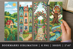 Home bookmarks printable sublimation bookmark design Product Image 1