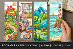 Home bookmarks printable sublimation bookmark design Product Image 1