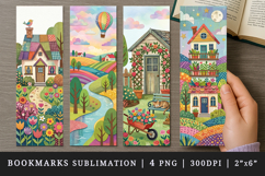 Home bookmarks printable sublimation bookmark design Product Image 1