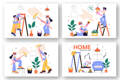 10 Home Renovation or Repair Service Illustration Product Image 3