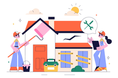 10 Home Renovation or Repair Service Illustration Product Image 4