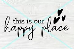This Is Our Happy Place SVG, Home Sign SVG, Wood sign SVG Product Image 2
