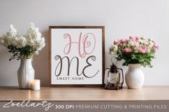 Farmhouse Sign SVG Cut File Home Sweet Home Pillow Design Product Image 1