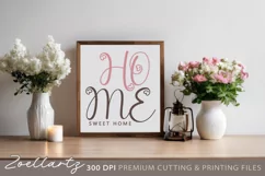 Farmhouse Sign SVG Cut File Home Sweet Home Pillow Design Product Image 1