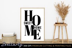 Modern Farmhouse Sign SVG Cut file Home Sweet Home Sign SVG Product Image 1