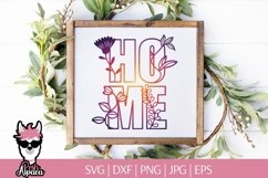 Floral home SVG, spring home svg Product Image 1