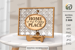 3D Home Signs With Stands Bundle Laser Cut. Stand Decor SVG Product Image 6