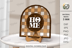 3D Home Signs With Stands Bundle Laser Cut. Stand Decor SVG Product Image 10