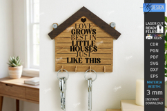 Wall Key Holder Laser Cut | Housewarming Gift | Key Hanger Product Image 1