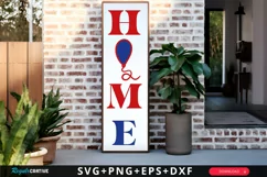 Home SVG, 4th Of July Porch Sign SVG Design Product Image 1