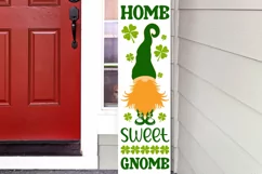 Home sweet gnome SVG , Welcome door sign SVG Product Image 4