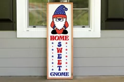 Home sweet gnome Porch Sign SVG, Cute gnome SVG Product Image 2