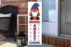 Home sweet gnome Porch Sign SVG, Cute gnome SVG Product Image 3