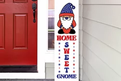 Home sweet gnome Porch Sign SVG, Cute gnome SVG Product Image 4