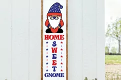 Home sweet gnome Porch Sign SVG, Cute gnome SVG Product Image 5