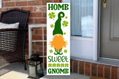 Home sweet gnome SVG , Welcome door sign SVG Product Image 3