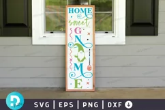 Home Sweet Gnome SVG, Easter Porch Sign SVG Design Product Image 1