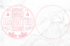 Home Sweet Haunted Home Halloween Door Sign SVG Product Image 3