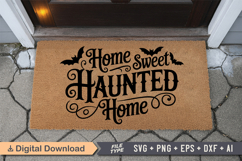 Home Sweet Haunted Home SVG | Halloween Doormat SVG Product Image 3