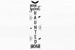 Home sweet haunted home SVG, Halloween Porch Sign SVG Design Product Image 2
