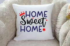 Home Sweet home SVG Design,Stars and Stripes SVG Product Image 3