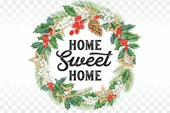 Farmhouse Sign Home Sweet Home Christmas Sublimation png Product Image 2