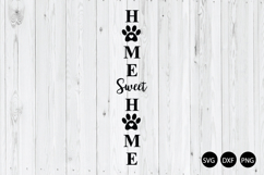 Home Sweet Home SVG, Dog Porch Sign SVG, Dog SVG Product Image 1